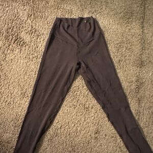 Sleek Brown Aerie Crossover Leggings